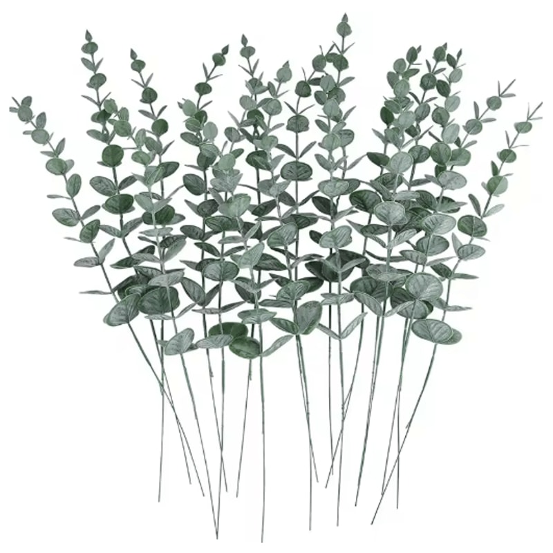 Artificial Eucalyptus Leaves Bulk Set Realistic Greenery For DIY Decor Crafts Events 2