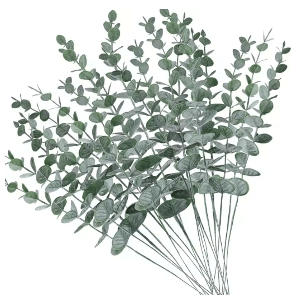 Artificial Eucalyptus Leaves Bulk Set Realistic Greenery For DIY Decor Crafts Events 9