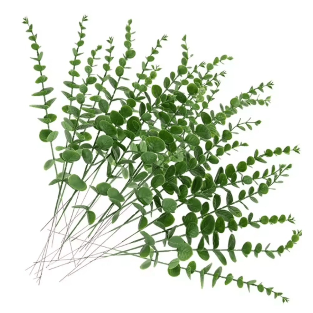 Artificial Eucalyptus Leaves Bulk Set Realistic Greenery For DIY Decor Crafts Events 8