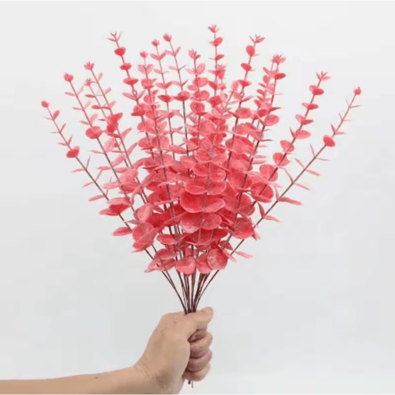 Artificial Eucalyptus Leaves Bulk Set Realistic Greenery For DIY Decor Crafts Events 10