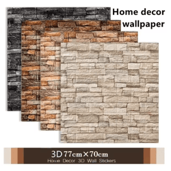 3d brick wall sticker panels waterproof self-adhesive diy wallpaper for home decor