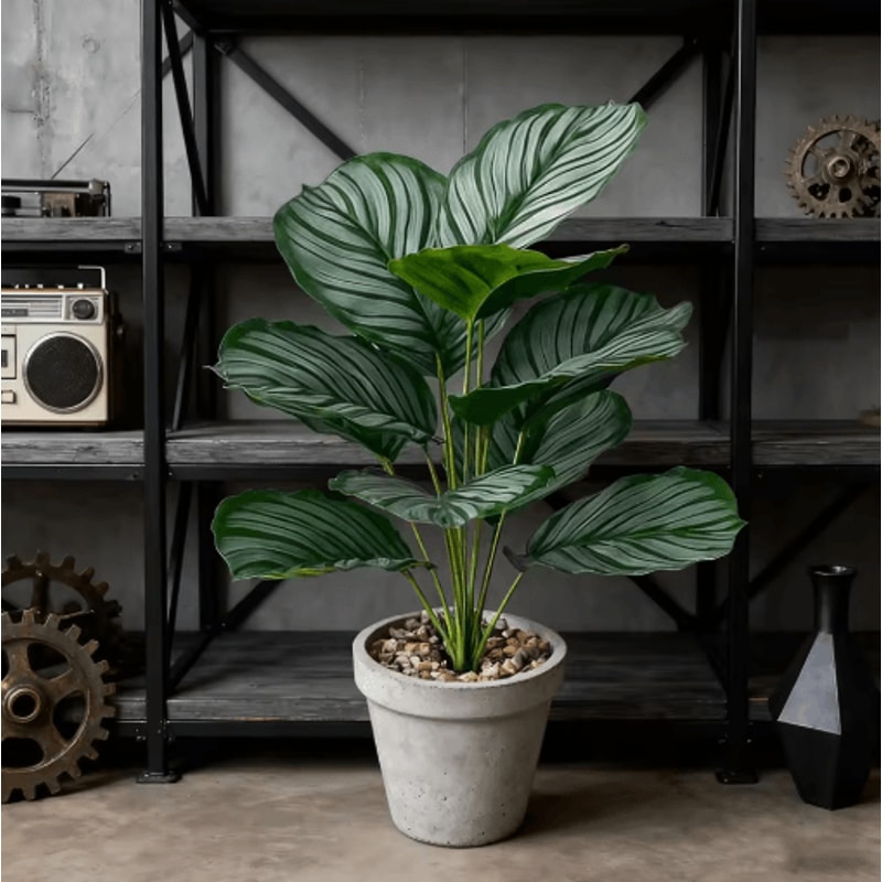 Artificial Monstera Palm Leaf Bouquet Tropical Faux Plant For Home Party Decor 5