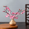 Artificial Plum Blossom Branch Silk Peach Blossom Flowers For Spring Event Decor 0