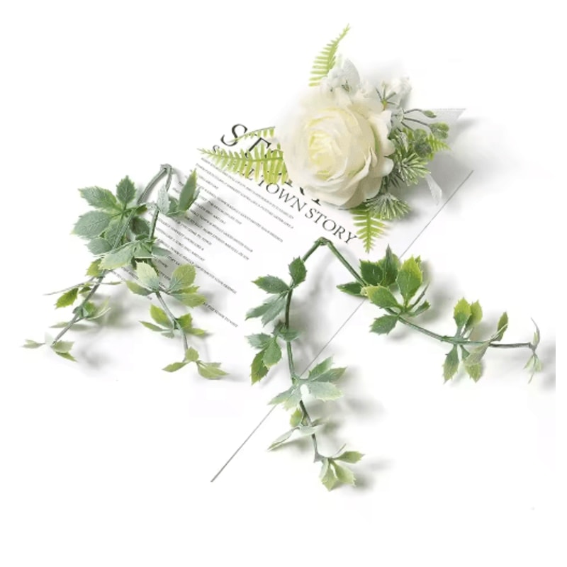 10PCS Artificial Green Leaves DIY Decorative Foliage For Weddings Crafts Home Decor 14