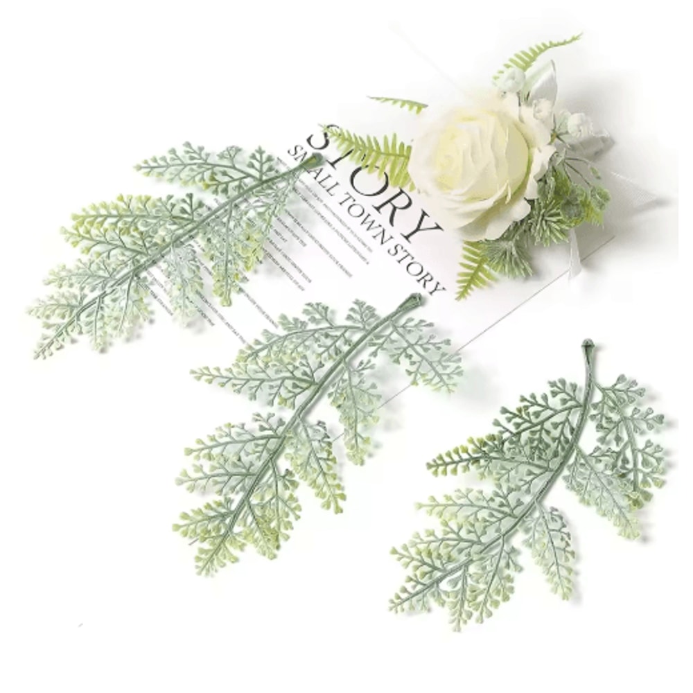 10PCS Artificial Green Leaves DIY Decorative Foliage For Weddings Crafts Home Decor 16