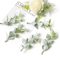 10PCS Artificial Green Leaves DIY Decorative Foliage For Weddings Crafts Home Decor 9