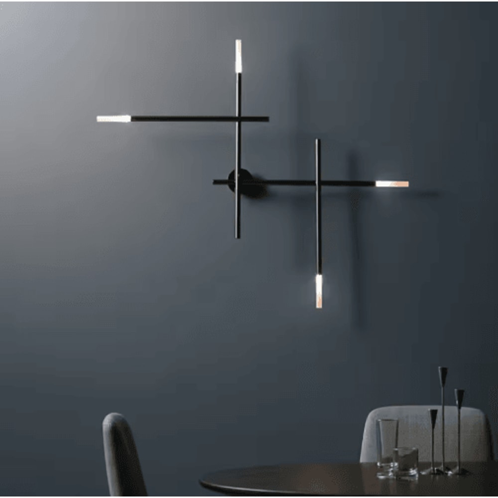 Nordic Cross LED Wall Sconce Minimalist Modern Wall Lamp For Living Room Bedside 8