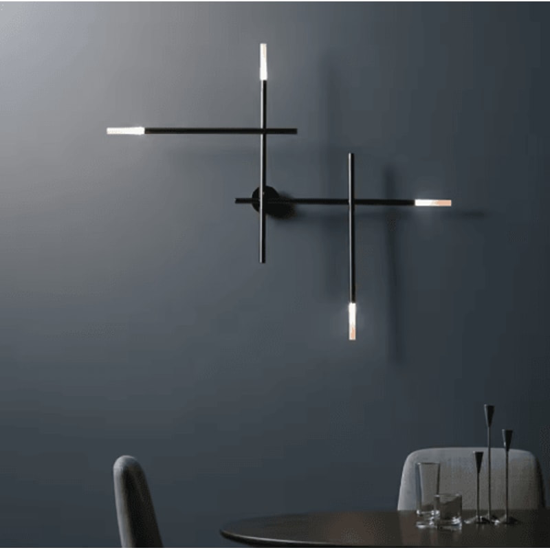 Nordic Cross LED Wall Sconce Minimalist Modern Wall Lamp For Living Room Bedside 8