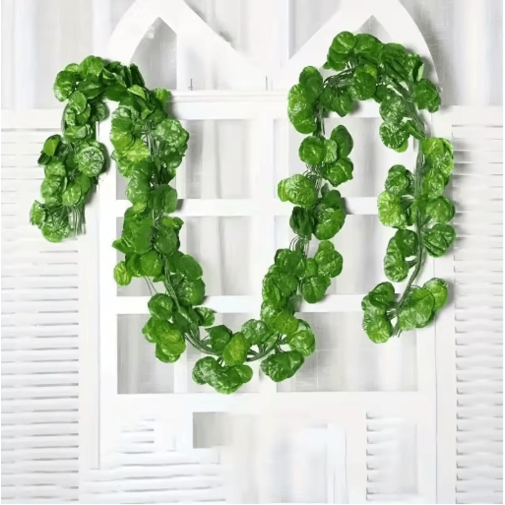 Artificial Ivy Leaf Garland Lush Hanging Vines For Home Kitchen Wedding Decor 1