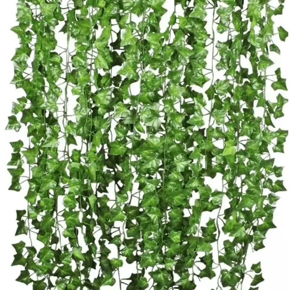 Artificial Ivy Leaf Garland Lush Hanging Vines For Home Kitchen Wedding Decor 8