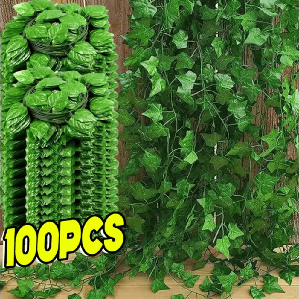 Artificial Ivy Leaf Garland Lush Hanging Vines For Home Kitchen Wedding Decor 10