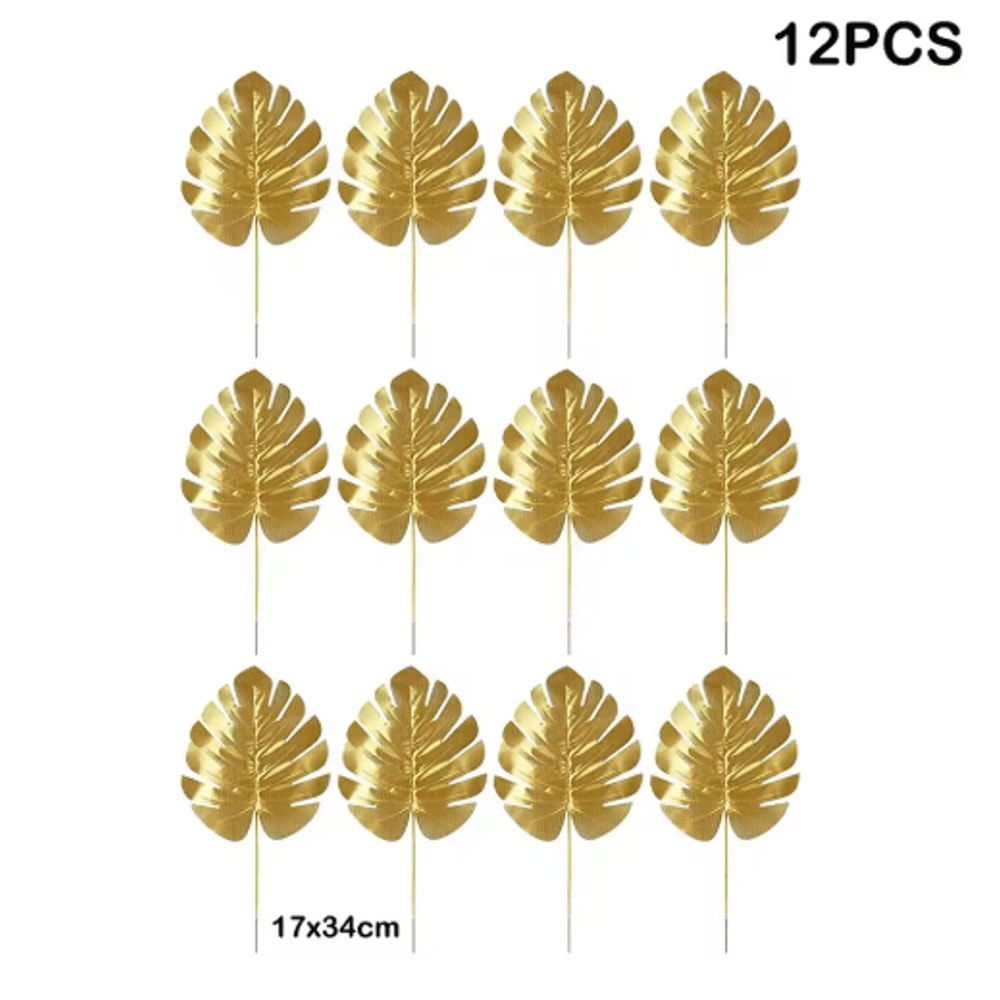 Artificial Tropical Palm Leaves Luau Jungle Theme Party Decor For Events Home Styling 1