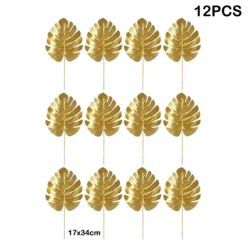 Artificial Tropical Palm Leaves Luau Jungle Theme Party Decor For Events Home Styling 1