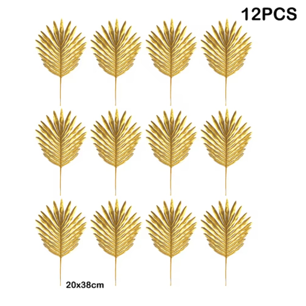 Artificial Tropical Palm Leaves Luau Jungle Theme Party Decor For Events Home Styling 2