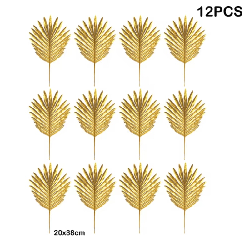 Artificial Tropical Palm Leaves Luau Jungle Theme Party Decor For Events Home Styling 2