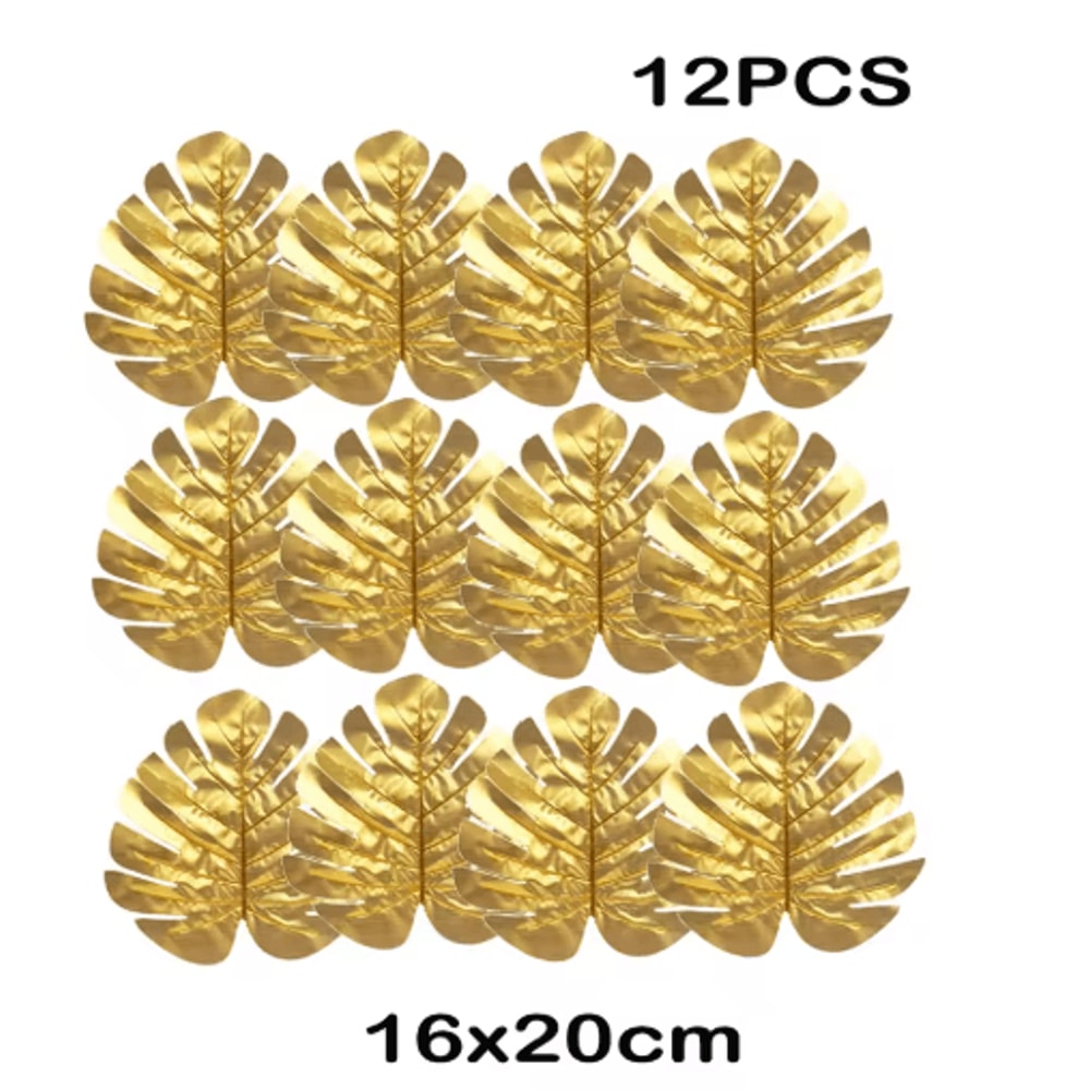 Artificial Tropical Palm Leaves Luau Jungle Theme Party Decor For Events Home Styling 5