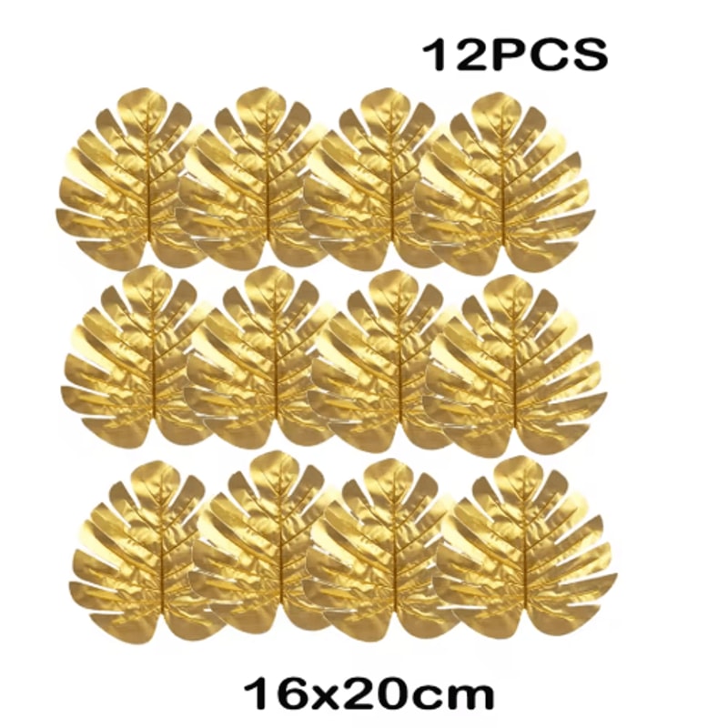 Artificial Tropical Palm Leaves Luau Jungle Theme Party Decor For Events Home Styling 5