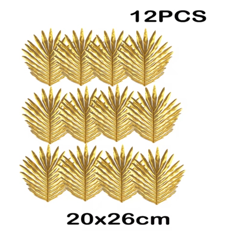 Artificial Tropical Palm Leaves Luau Jungle Theme Party Decor For Events Home Styling 6