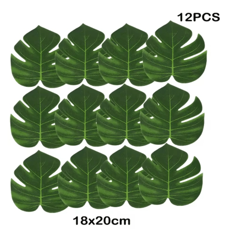 Artificial Tropical Palm Leaves Luau Jungle Theme Party Decor For Events Home Styling 9