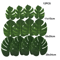 Artificial Tropical Palm Leaves Luau Jungle Theme Party Decor For Events Home Styling 12