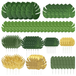 artificial tropical palm leaves luau & jungle theme party decor for events & home styling