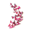 12PCS Magnetic Butterfly Stickers 3D PVC Wall Fridge Decor For DIY Home Styling 4