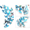12PCS Magnetic Butterfly Stickers 3D PVC Wall Fridge Decor For DIY Home Styling 7