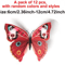 12PCS Magnetic Butterfly Stickers 3D PVC Wall Fridge Decor For DIY Home Styling 9