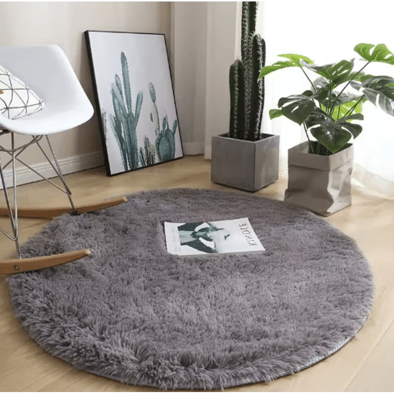 UltraSoft Round Plush Rug For Living Room Kids Bedroom Comfort 3