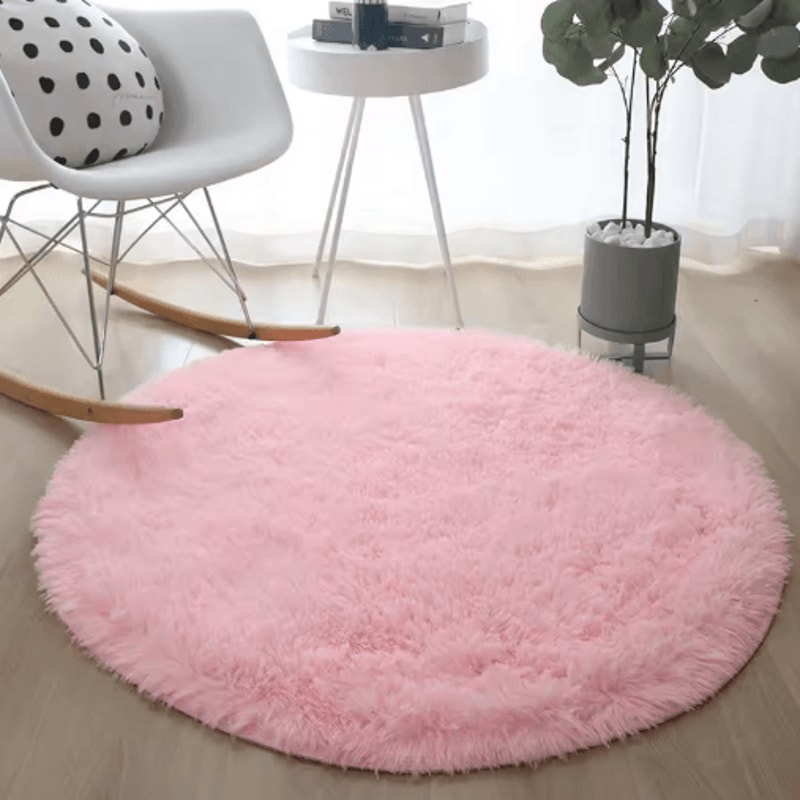 UltraSoft Round Plush Rug For Living Room Kids Bedroom Comfort 4