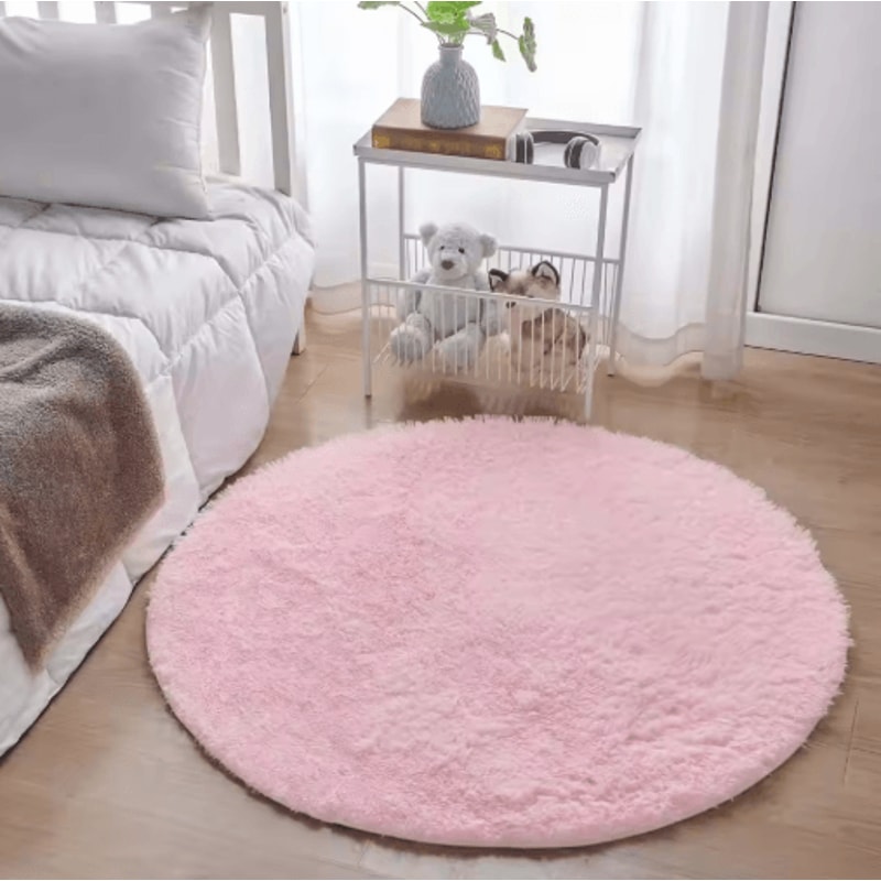 UltraSoft Round Plush Rug For Living Room Kids Bedroom Comfort 9