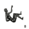 Modern Climbing Man Wall Sculpture Abstract Resin 3D Wall Art Decor 4