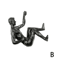 Modern Climbing Man Wall Sculpture Abstract Resin 3D Wall Art Decor 4