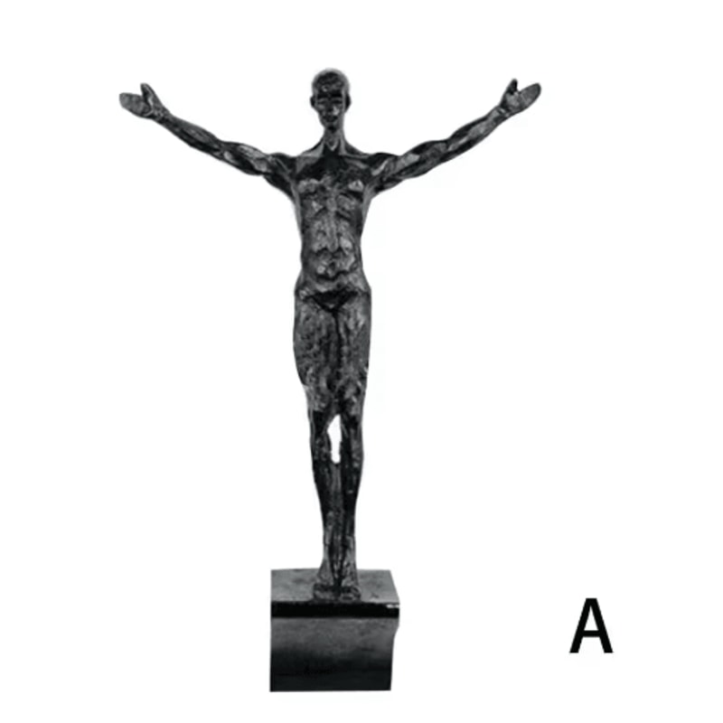 Modern Climbing Man Wall Sculpture Abstract Resin 3D Wall Art Decor 5