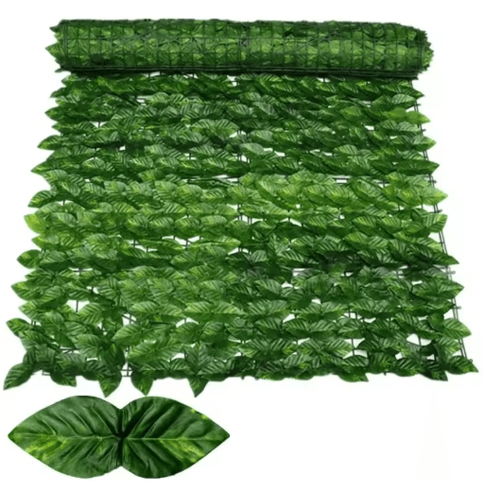 Artificial Ivy Fence Privacy Screen Faux Green Wall Panel For Outdoor Balcony Decor 1