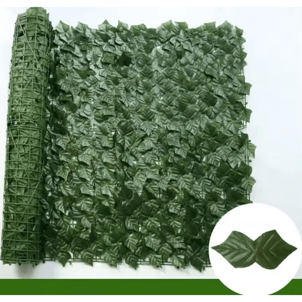 Artificial Ivy Fence Privacy Screen Faux Green Wall Panel For Outdoor Balcony Decor 2