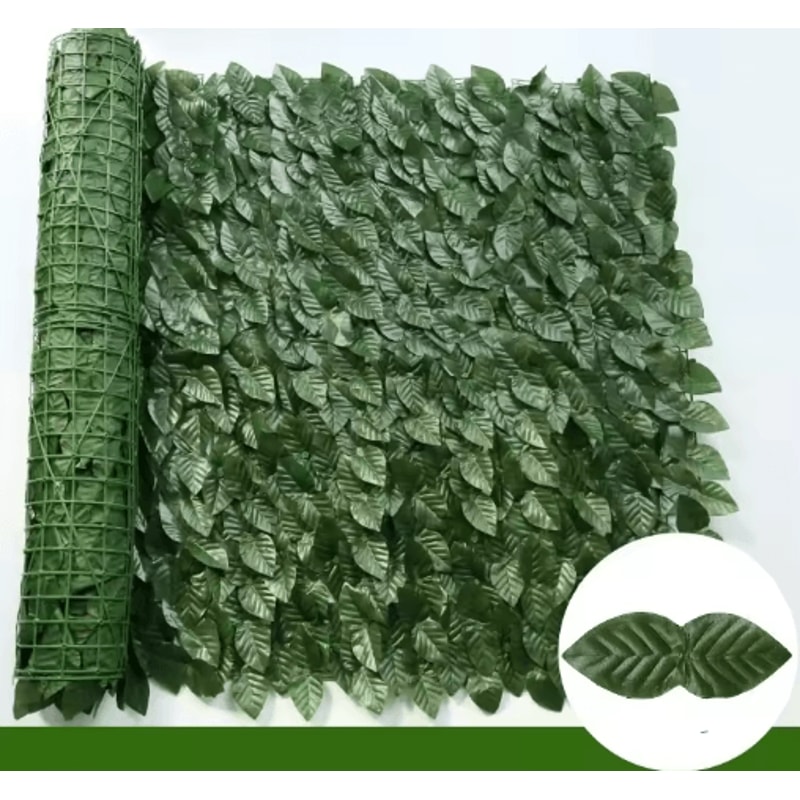 Artificial Ivy Fence Privacy Screen Faux Green Wall Panel For Outdoor Balcony Decor 5