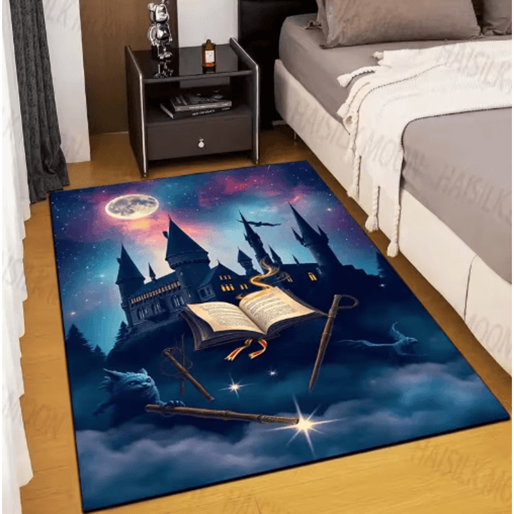 Magic Castle Kids Rug Fantasy School Carpet For Bedroom Playroom Decor 9