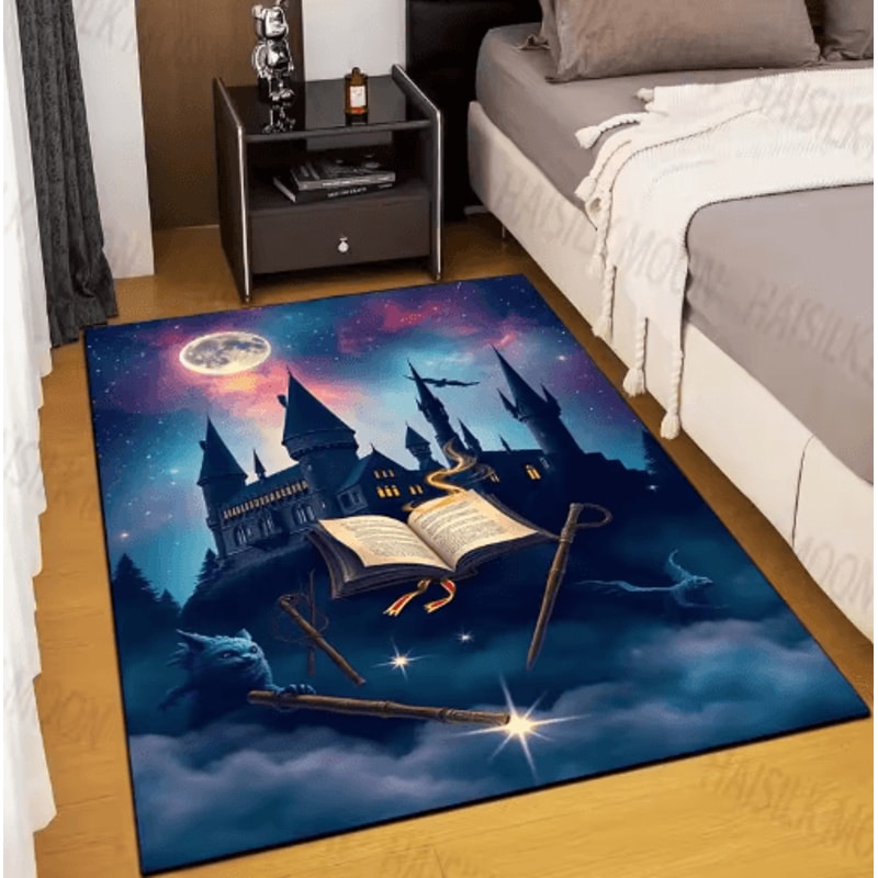 Magic Castle Kids Rug Fantasy School Carpet For Bedroom Playroom Decor 9