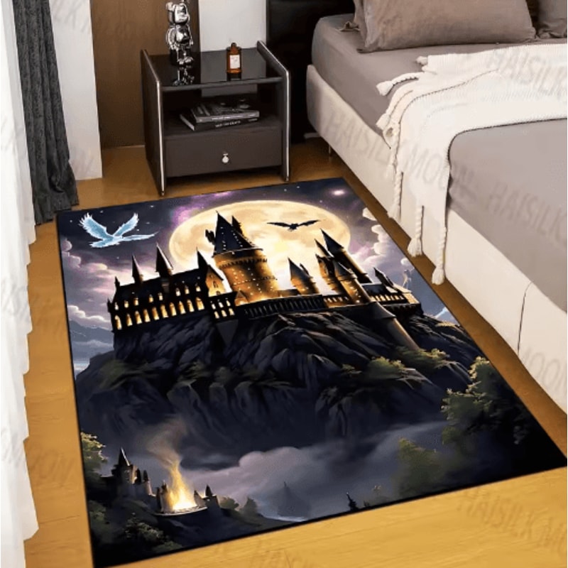 Magic Castle Kids Rug Fantasy School Carpet For Bedroom Playroom Decor 10