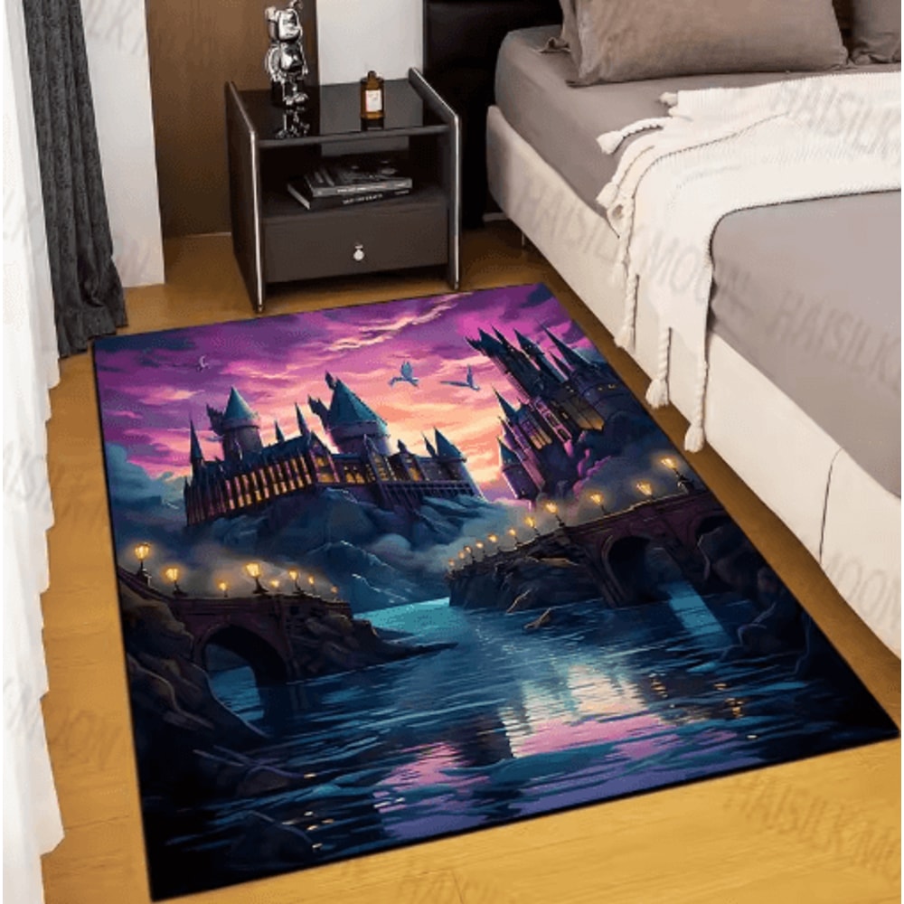 Magic Castle Kids Rug Fantasy School Carpet For Bedroom Playroom Decor 14