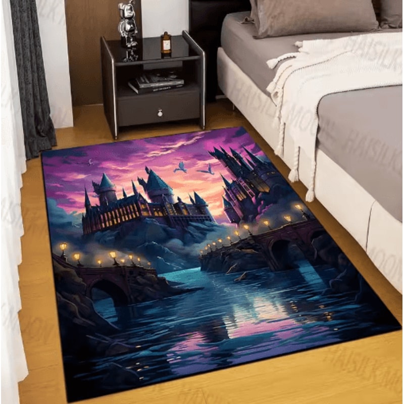 Magic Castle Kids Rug Fantasy School Carpet For Bedroom Playroom Decor 14
