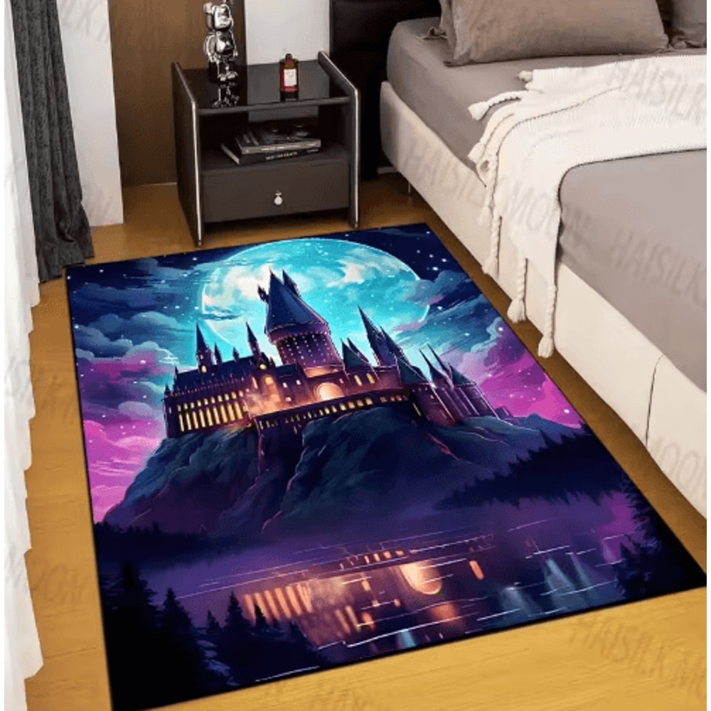 Magic Castle Kids Rug Fantasy School Carpet For Bedroom Playroom Decor 4