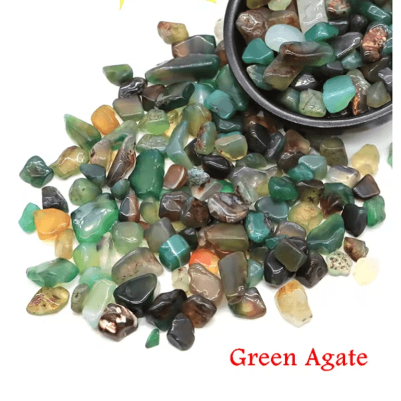 Natural Agate Crystal Chips Healing Gemstone Gravel For Decor Crafts 11