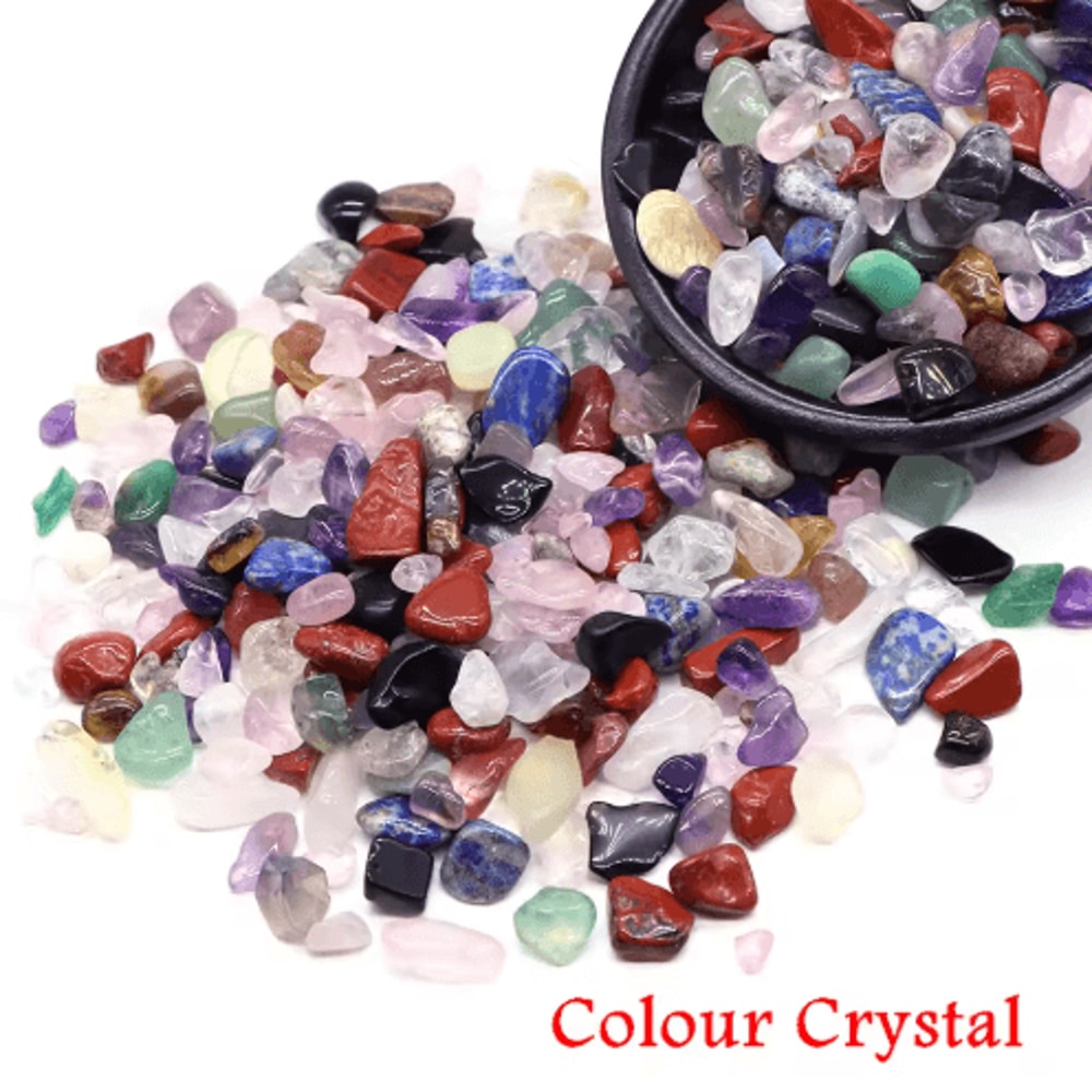 Natural Agate Crystal Chips Healing Gemstone Gravel For Decor Crafts 25