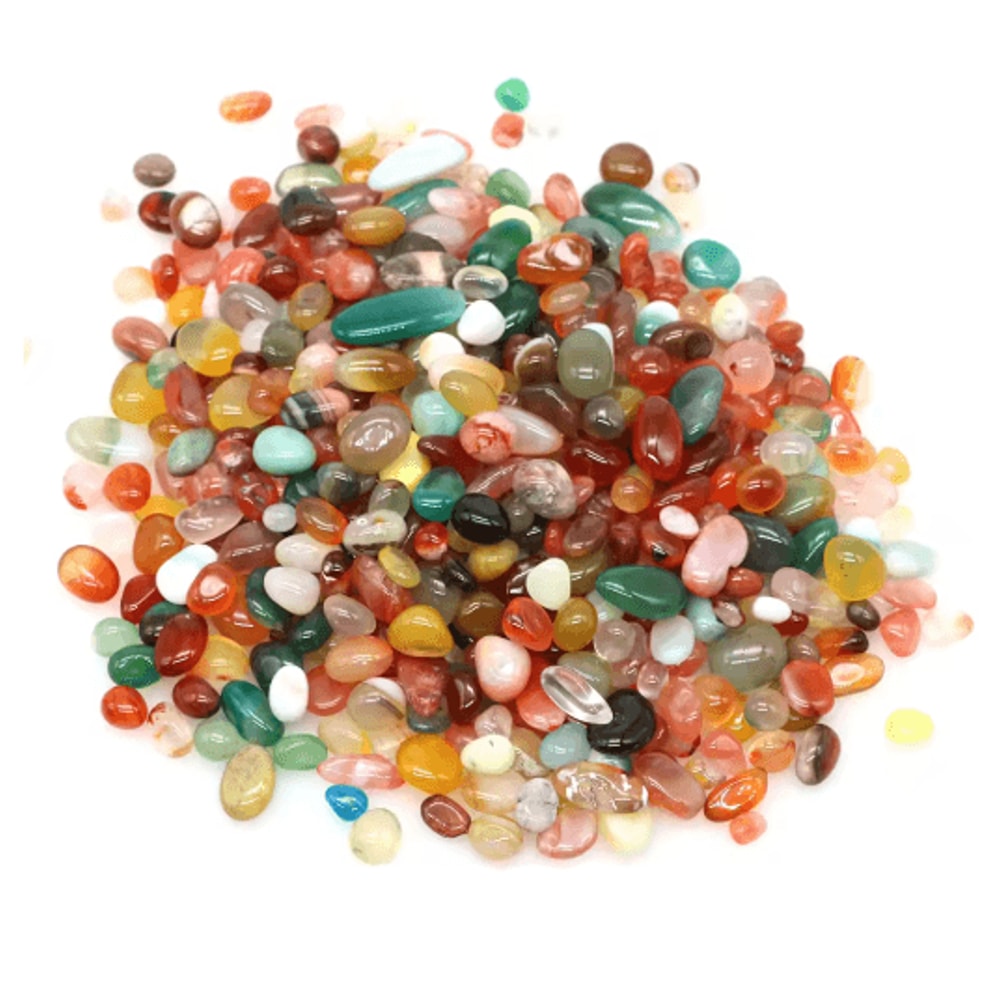 Natural Agate Crystal Chips Healing Gemstone Gravel For Decor Crafts 29