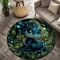 Cartoon Baby Dragon Round Rug Soft Non Slip Kids Floor Mat For Bedroom Playroom 6