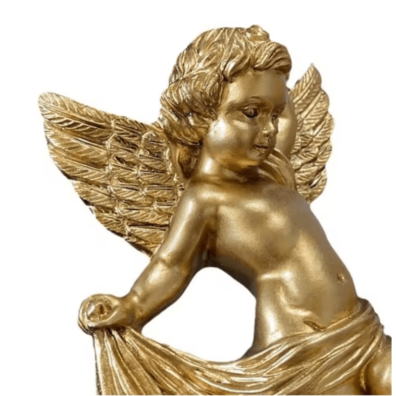 Cute Cherub Angel Wall Hanging Resin Angel Ornament Set For Room Decor 5