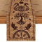 Vintage Viking Raven Linen Table Runner Norse Helm Of Awe Dining Decor 0