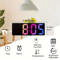 LED Digital Alarm Clock With Temperature Display Adjustable Brightness Bedroom Clock 6